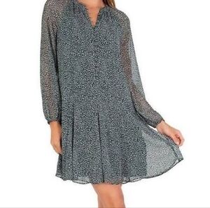 Joie Black and White Long Sleeve Dress